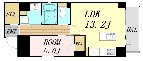 リンクハウス心斎橋の物件間取画像